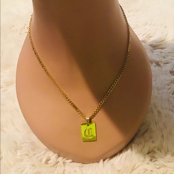Very Nice Letter Gold Color High Quality Necklace for Women - Picture 1 of 3